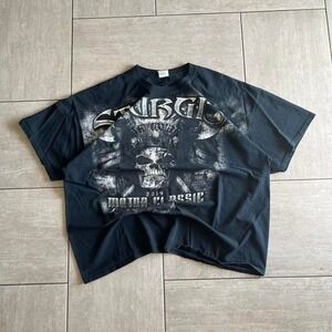 Gildan Sturgis Motor Classic 2014 South Dakota Skull Graphic T-Shirt Black 3XL
